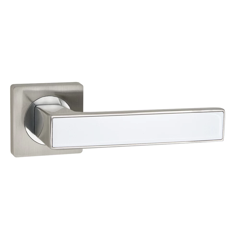 Фото Ручка раздельная K.JK51.OPTIMA plus (OPTIMA plus JK) SN/WH-19 матовый никель/белый